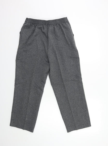 Womens UK Size 10 Marks and Spencer Regular Fit  Grey Trousers