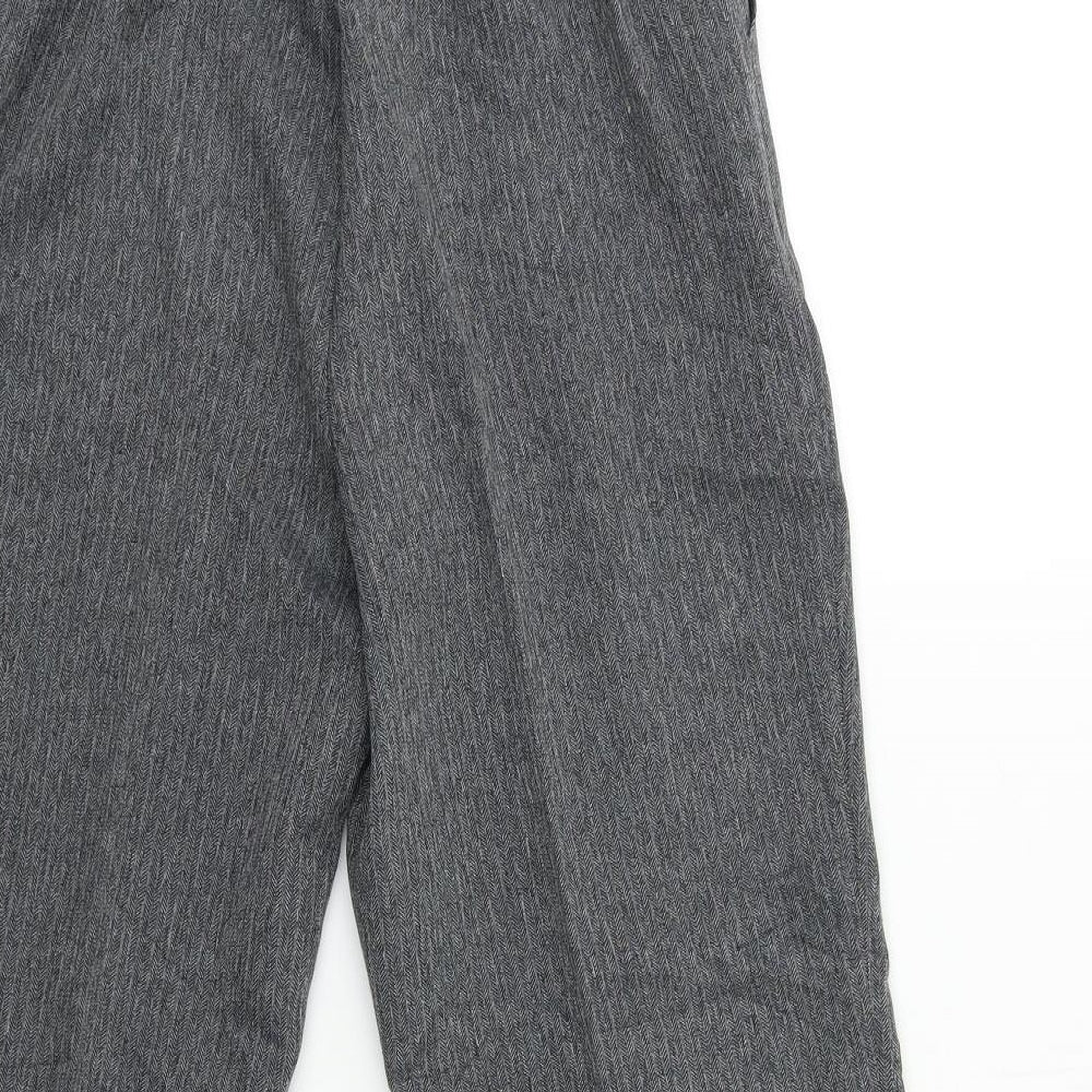 Womens UK Size 10 Marks and Spencer Regular Fit  Grey Trousers