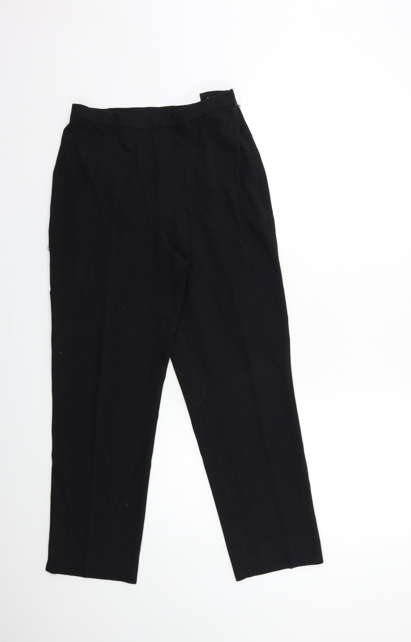 Womens UK Size 10 Marks and Spencer Regular Fit  Black Trousers