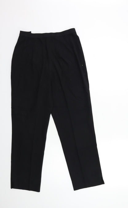 Womens UK Size 10 Marks and Spencer Regular Fit  Black Trousers