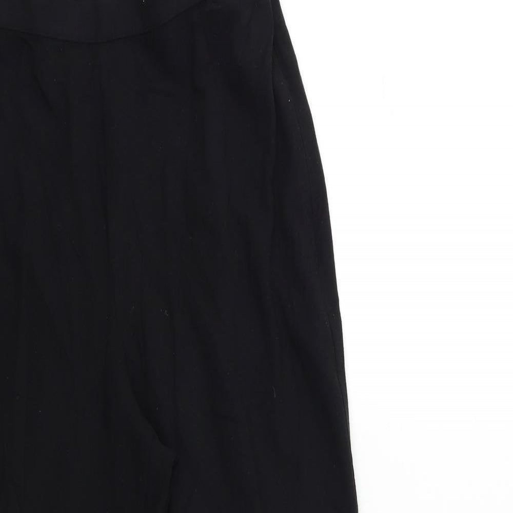 Womens UK Size 10 Marks and Spencer Regular Fit  Black Trousers
