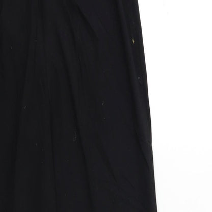 Womens UK Size 10 Marks and Spencer Regular Fit  Black Trousers