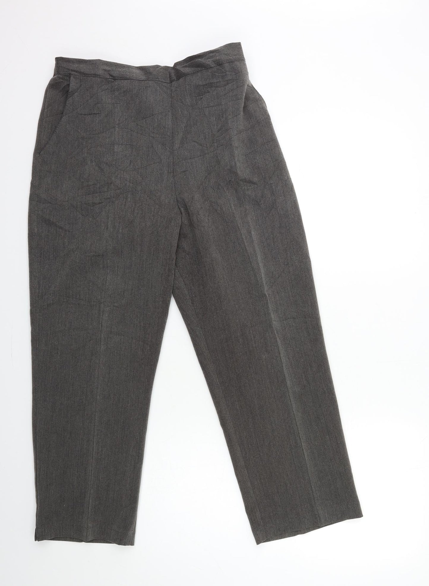 Womens UK Size 18 Preworn Regular Fit  Grey Trousers
