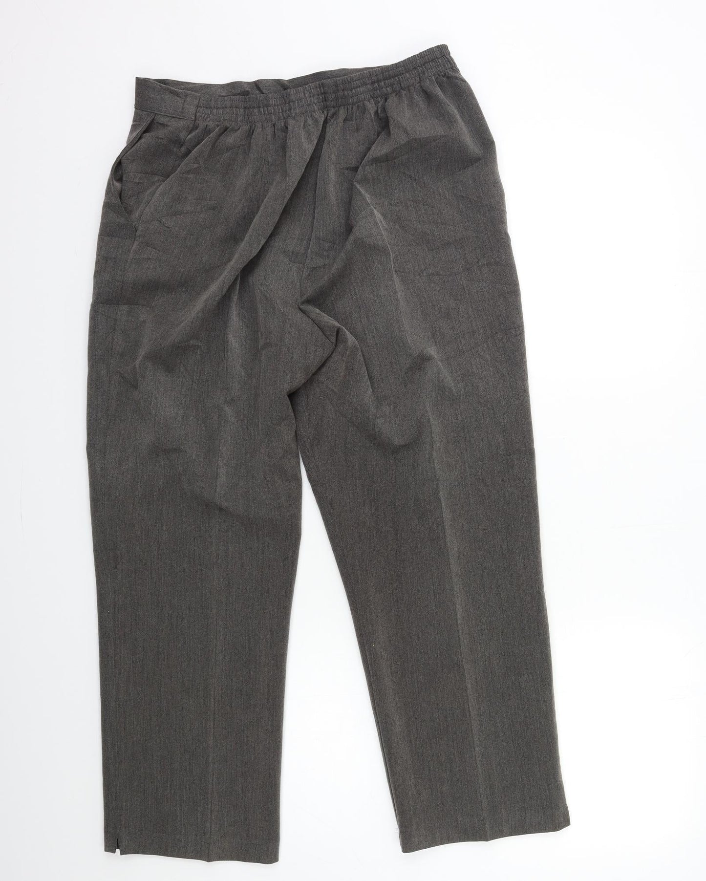 Womens UK Size 18 Preworn Regular Fit  Grey Trousers