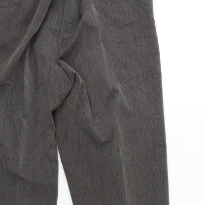 Womens UK Size 18 Preworn Regular Fit  Grey Trousers