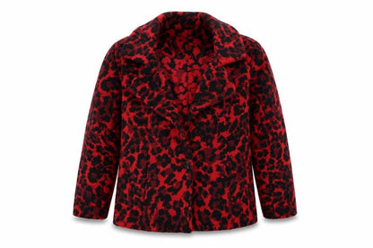 Soon Womens Red Floral  Overcoat Coat Size 14
