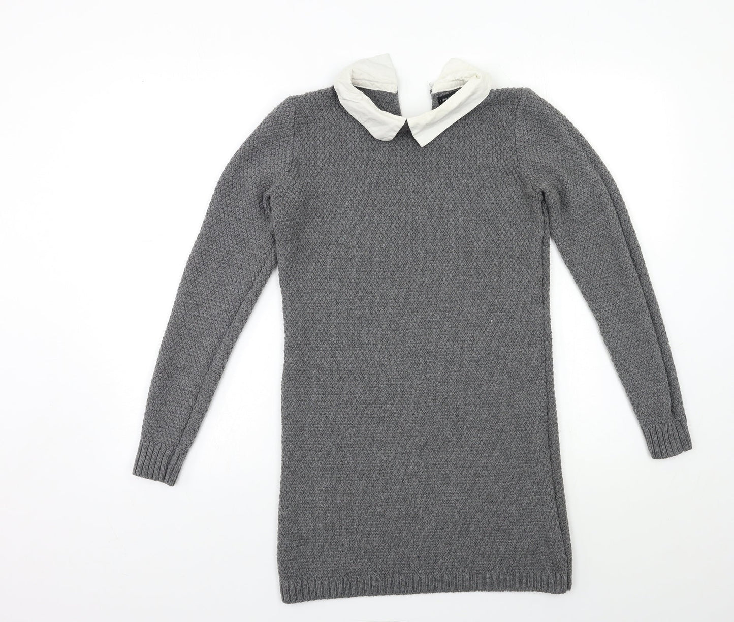 Atmosphere Womens Grey  Knit Jumper Dress  Size 8