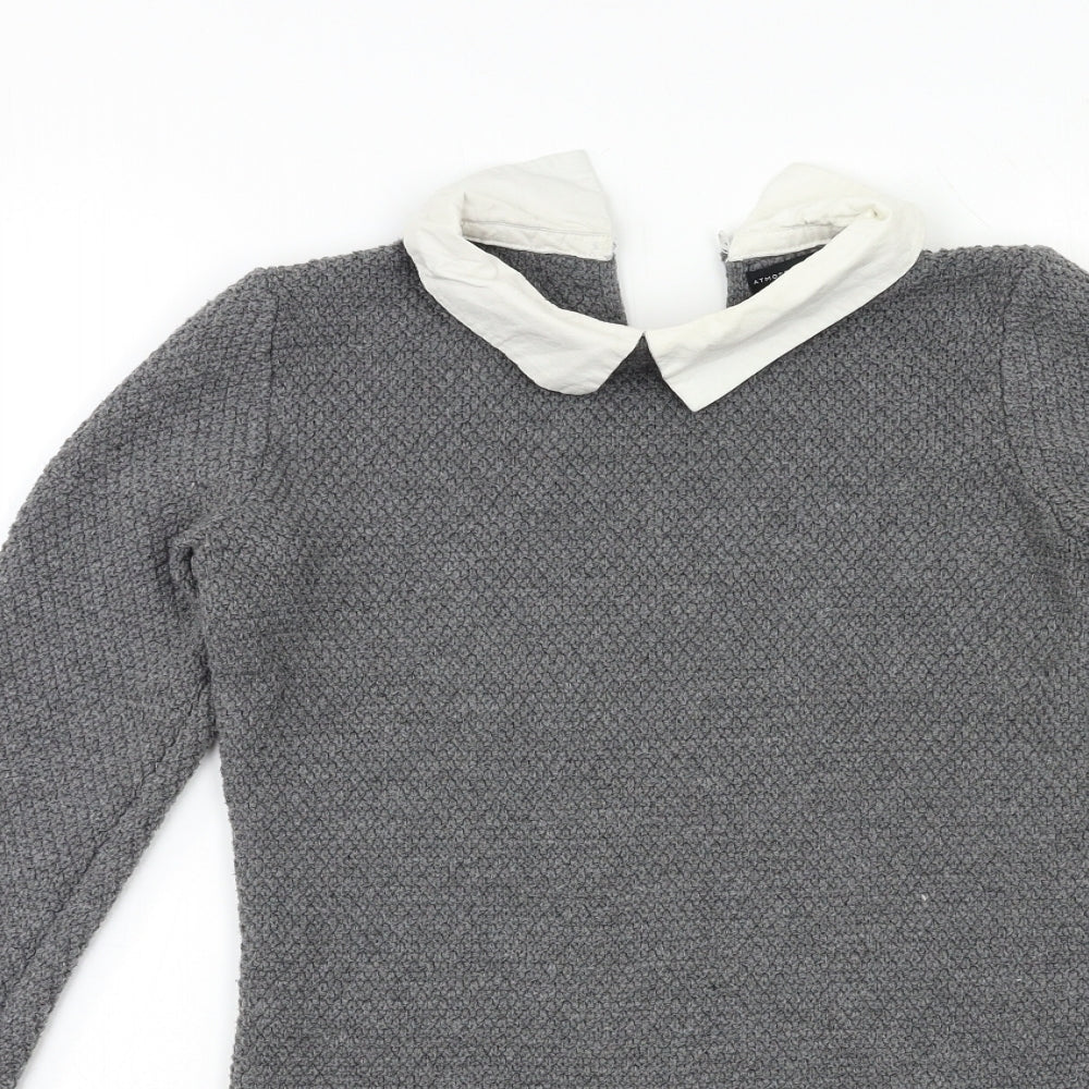 Atmosphere Womens Grey  Knit Jumper Dress  Size 8