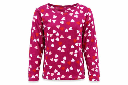 Marks & Spencer Womens Purple Geometric Fleece Top Pyjama Top Size 6