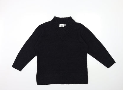 Todays Woman Womens Black  Knit Pullover Jumper Size L