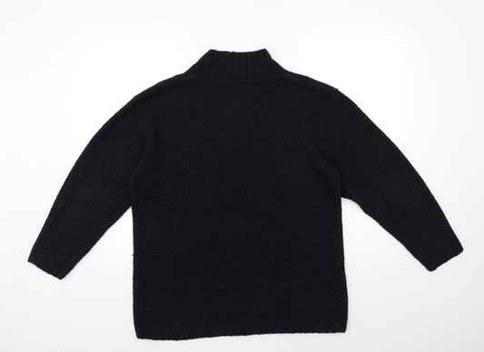 Todays Woman Womens Black  Knit Pullover Jumper Size L