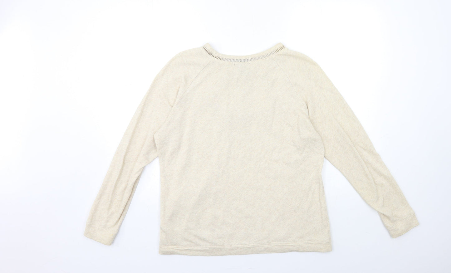 H&M Womens Beige   Pullover Sweatshirt Size S