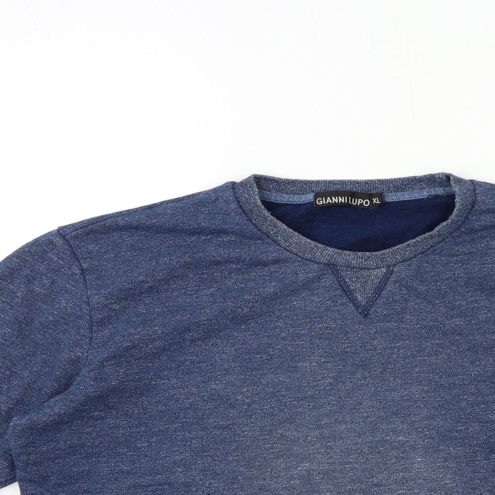 GIANNI LUPO Mens Blue   Pullover Sweatshirt Size XL