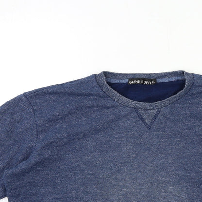 GIANNI LUPO Mens Blue   Pullover Sweatshirt Size XL