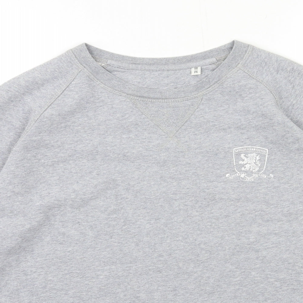 Middlesbrough Fc Mens Grey   Pullover Sweatshirt Size M