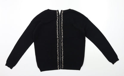 Womens UK Size 10 NEXT Black Pullover Jumper