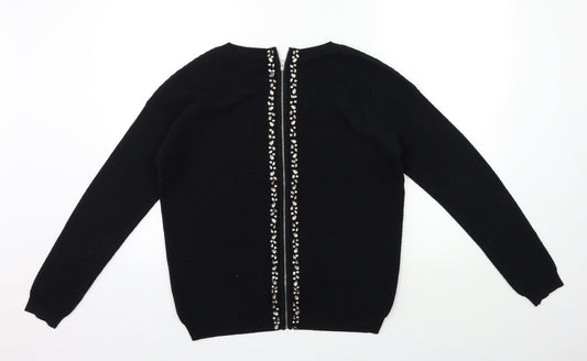 Womens UK Size 10 NEXT Black Pullover Jumper