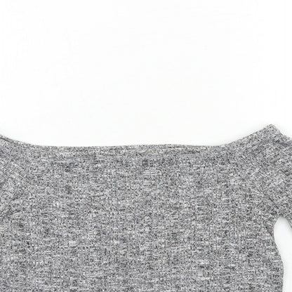 Candy Girls Grey   Basic T-Shirt Size 12 Years