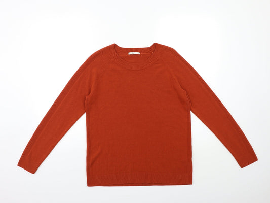 TU Womens Brown  Knit Pullover Jumper Size 16
