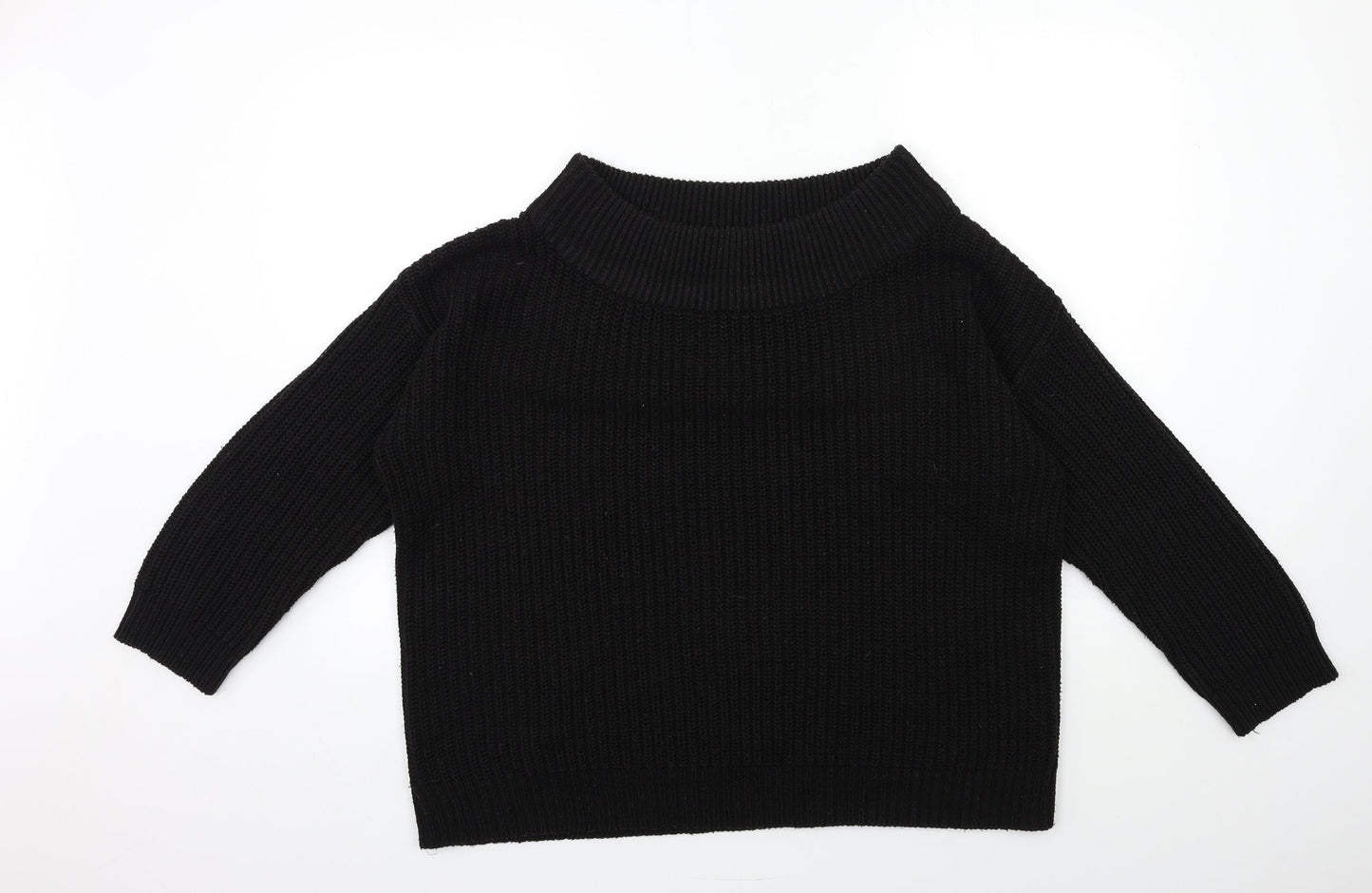 Womens UK Size L New Look Black Pullover Jumper