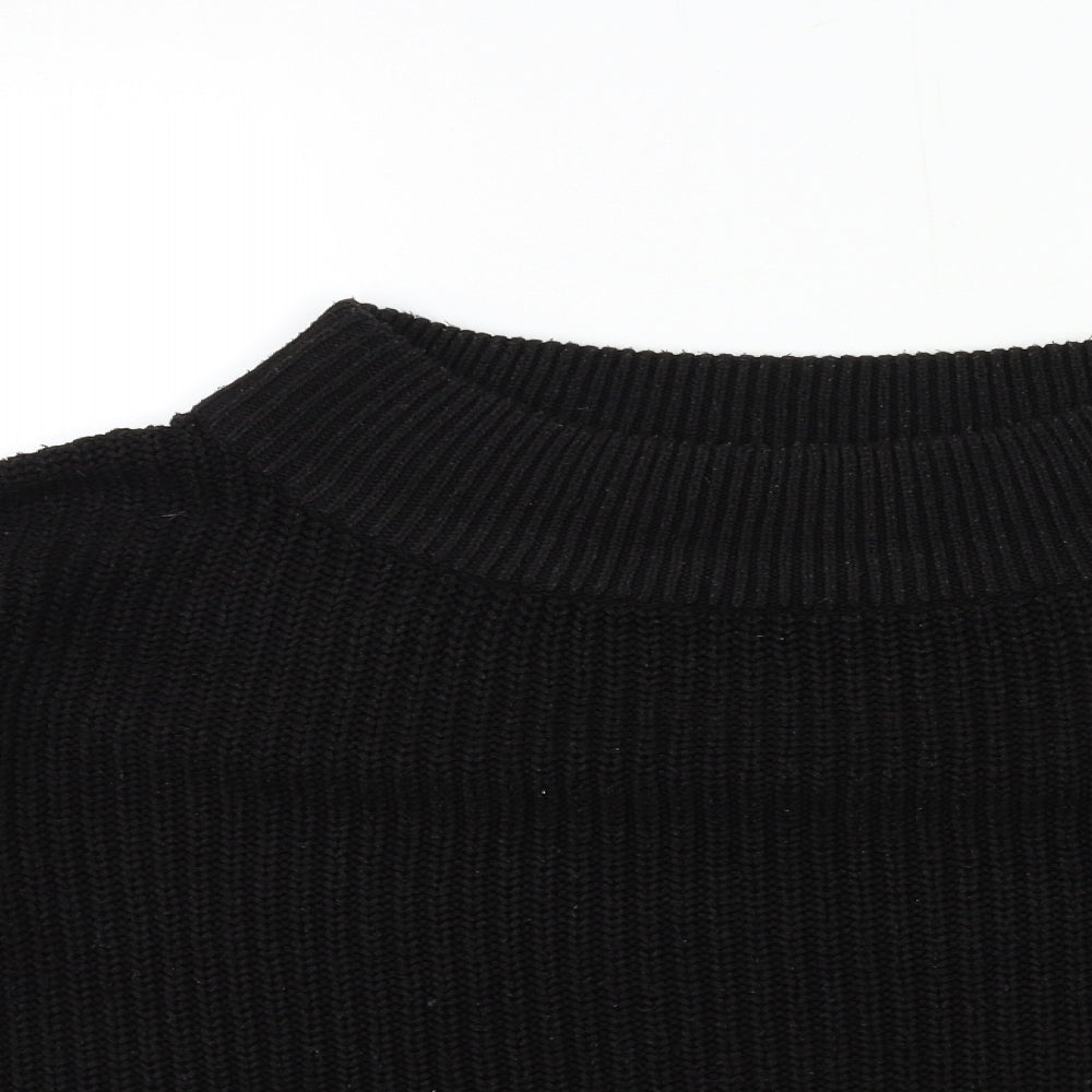 Womens UK Size L New Look Black Pullover Jumper