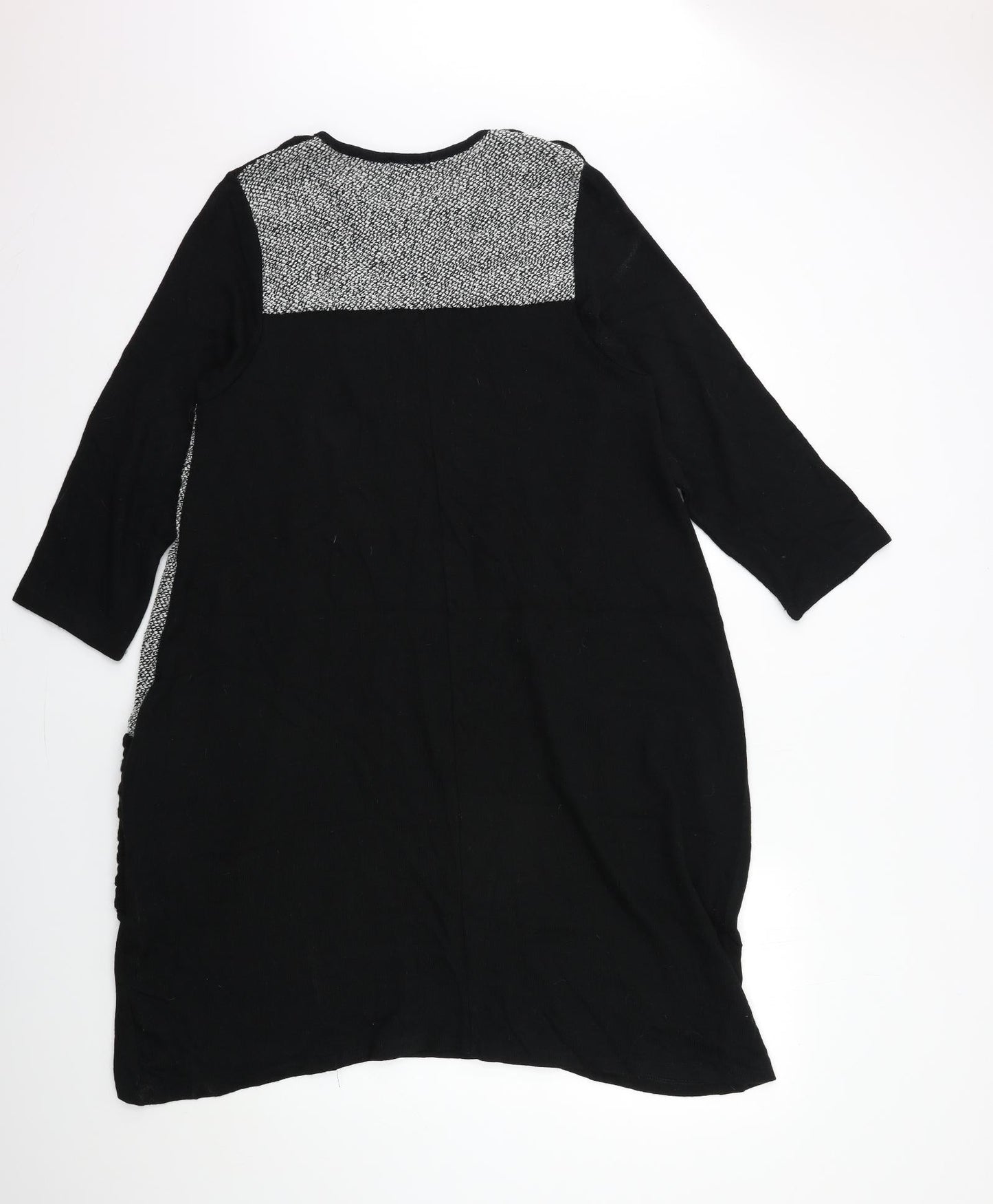 Lacony Womens Black Batik  Jumper Dress  Size M