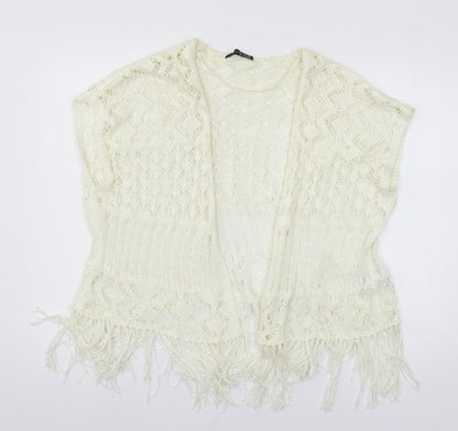 Womens UK Size XS Atmosphere Ivory Cardigan Jumper