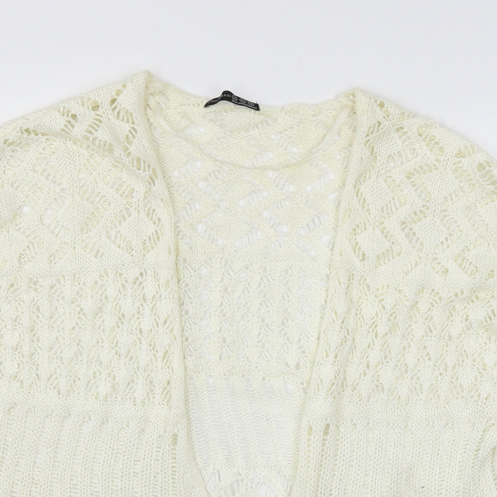 Womens UK Size XS Atmosphere Ivory Cardigan Jumper