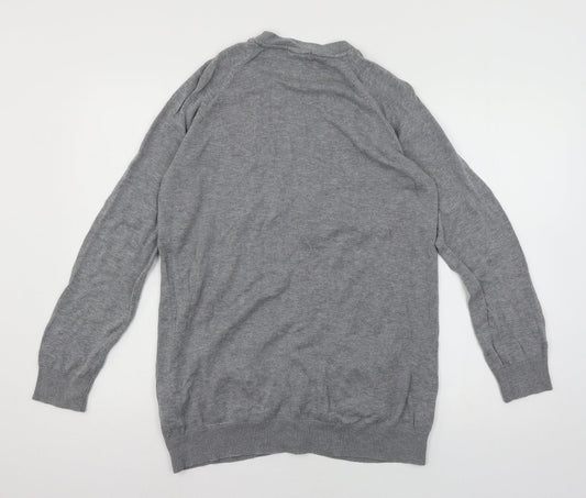 Womens UK Size M H&M Grey Cardigan Jumper