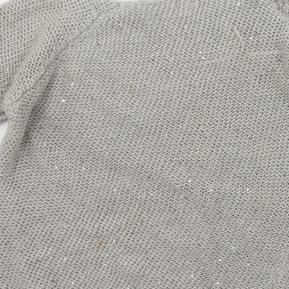 River Island Womens Grey  Knit Pullover Jumper Size 10