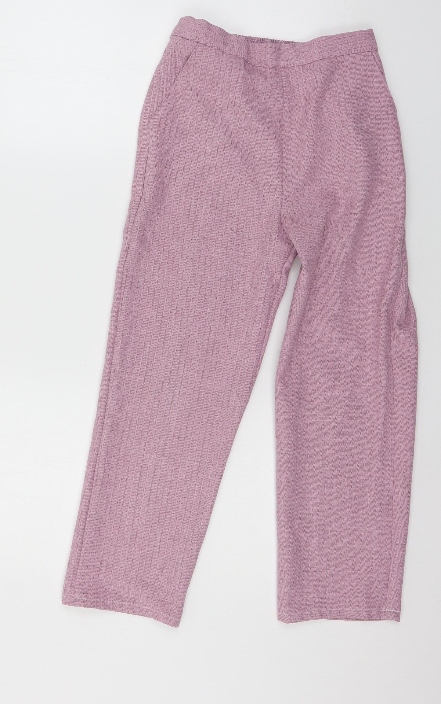 Womens UK Size 8 Preworn Regular Fit  Pink Trousers