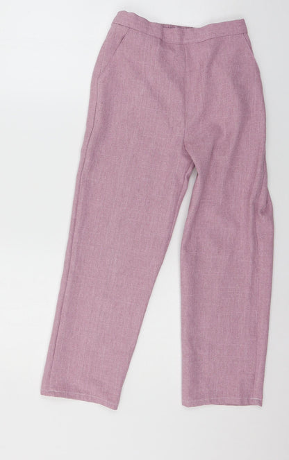 Womens UK Size 8 Preworn Regular Fit  Pink Trousers