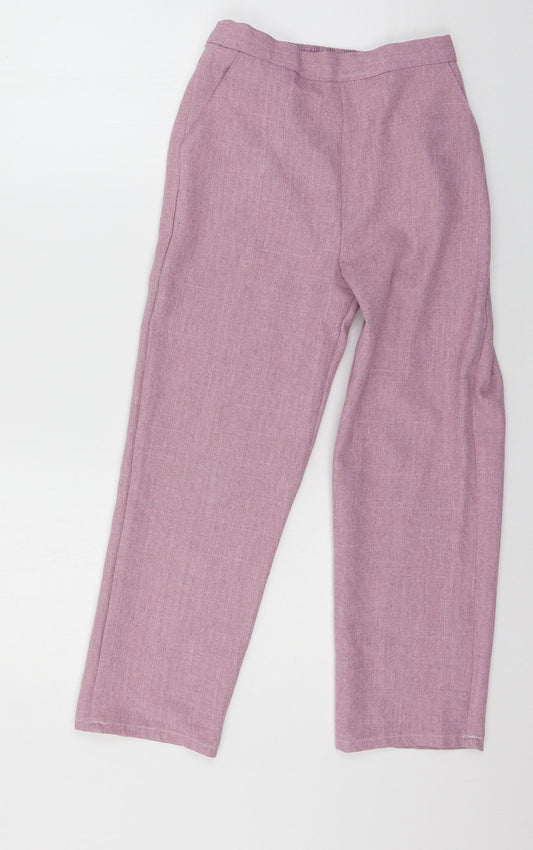 Womens UK Size 8 Preworn Regular Fit  Pink Trousers