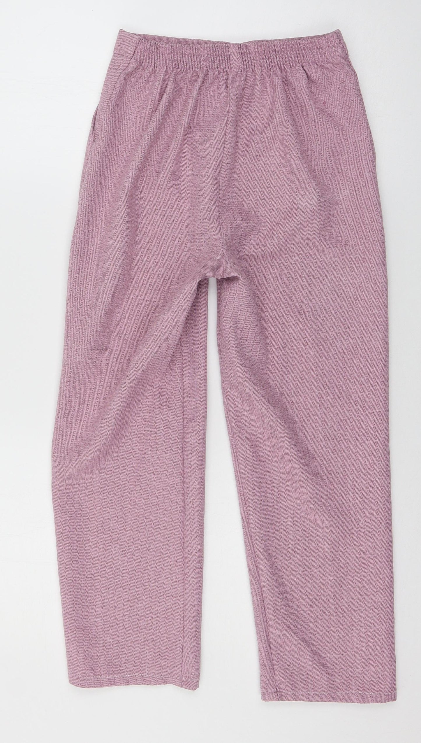 Womens UK Size 8 Preworn Regular Fit  Pink Trousers