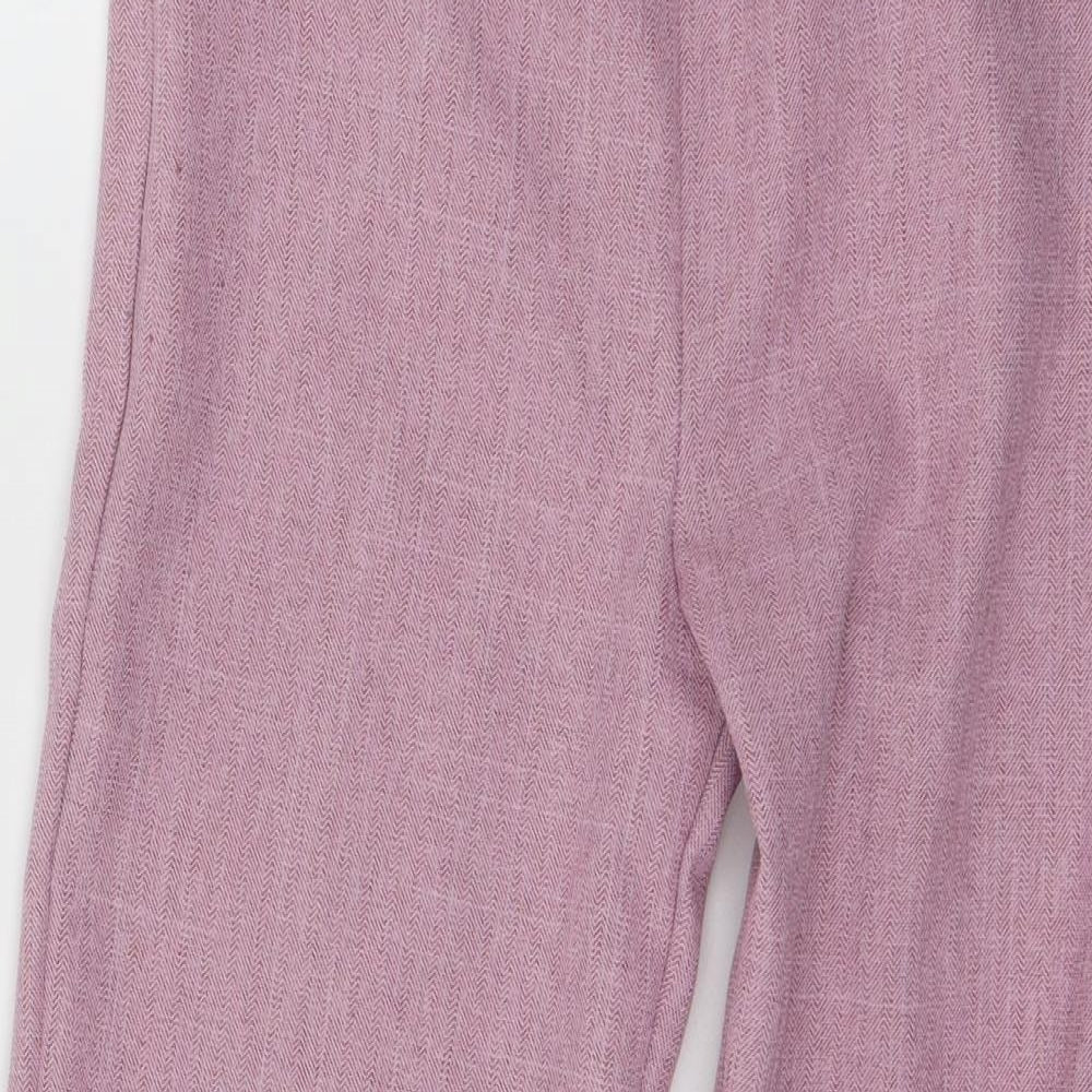 Womens UK Size 8 Preworn Regular Fit  Pink Trousers