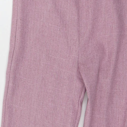 Womens UK Size 8 Preworn Regular Fit  Pink Trousers