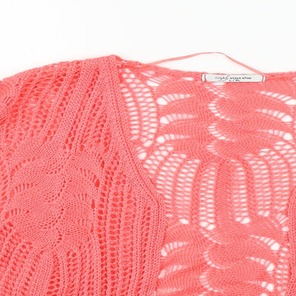 Simply Stock Shop Womens Pink  Knit Cardigan Jumper Size L