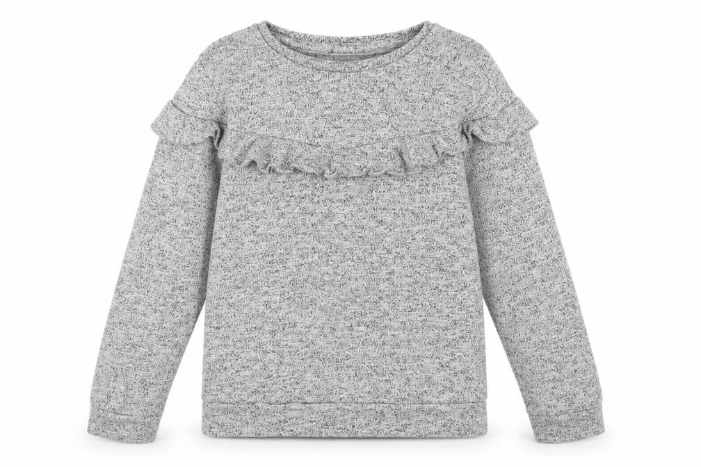 Next Girls Grey  Jersey Pullover Sweatshirt Size 12 Years