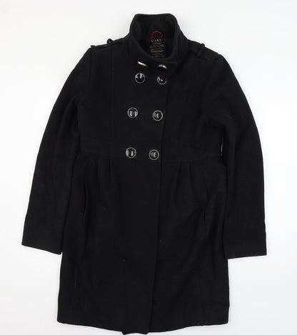 River Island Womens Black   Overcoat Coat Size 12