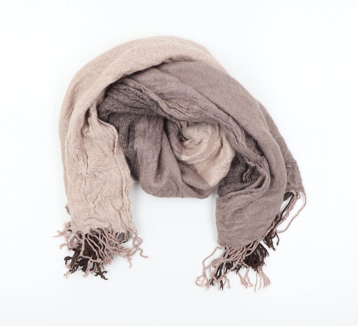 H&M Womens Pink Geometric Knit  Scarf