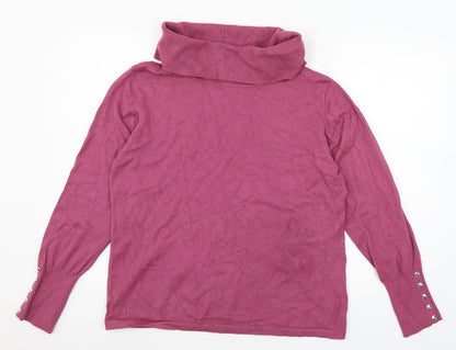 Womens UK Size XL Mitzy Pink Pullover Jumper