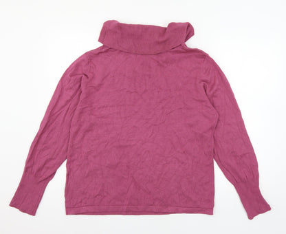 Womens UK Size XL Mitzy Pink Pullover Jumper