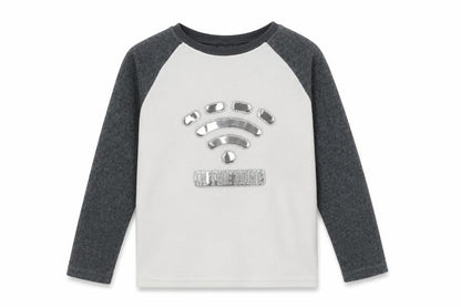Primark Boys White Geometric Fleece  Pyjama Top Size 7-8 Years  - In the zone