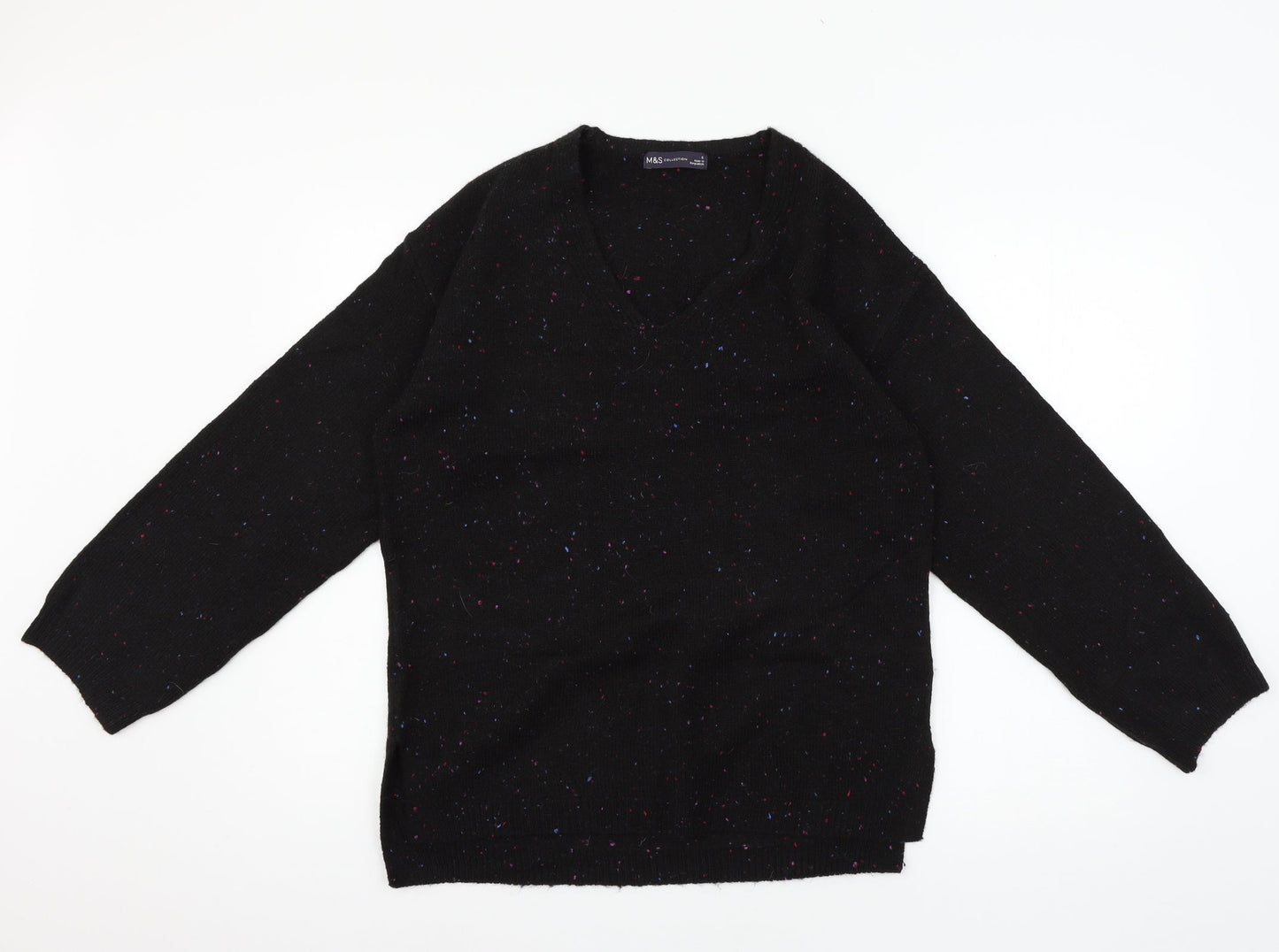 Womens UK Size S Marks and Spencer Black Pullover Jumper