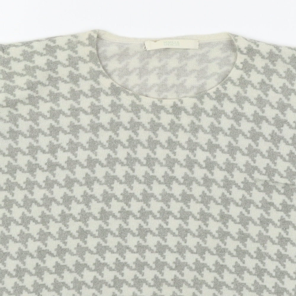 Womens UK Size 14 Marks and Spencer Grey Basic T-Shirt