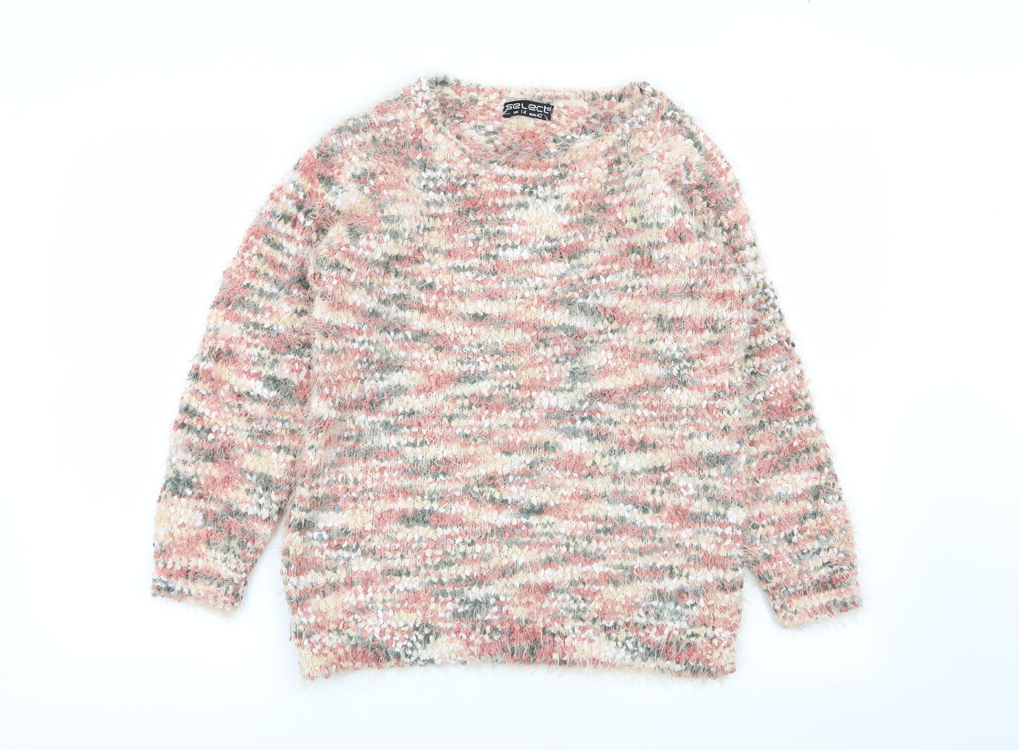 Womens UK Size 14 Select Multicoloured Pullover Jumper
