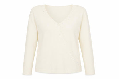 Womens UK Size 2XL ellie louise Ivory Pullover Jumper
