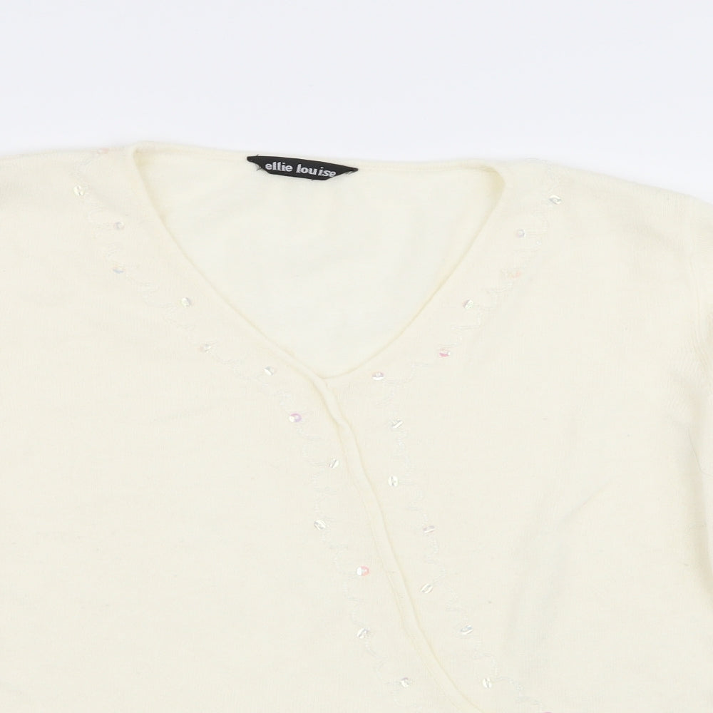 Womens UK Size 2XL ellie louise Ivory Pullover Jumper