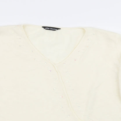 Womens UK Size 2XL ellie louise Ivory Pullover Jumper