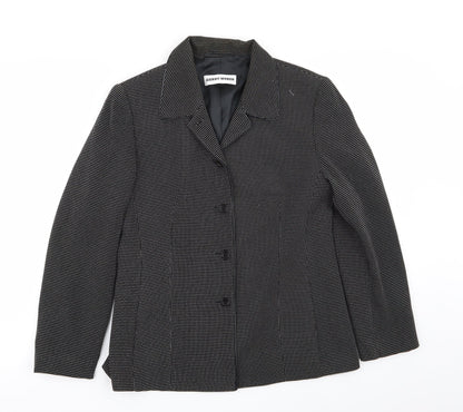 gerry webber Womens Black Polka Dot  Jacket Blazer Size 10